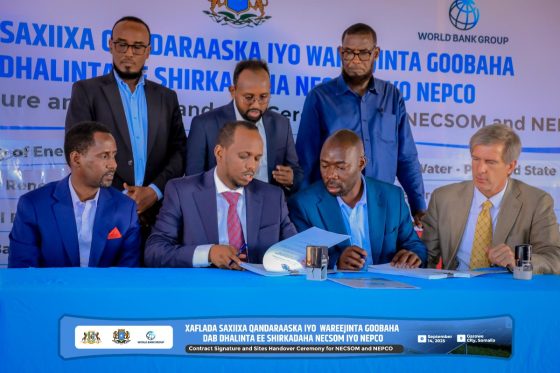 Agaasimaha Guud oo ka qeyb-galay munaasad lagu wareejinayey goobaha dab-dhalinta korontada ee shirkadaha NESCOM IYO NEPCO